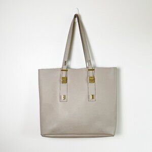 India Hicks Leather Solitaire Tote Leather Adjustable Length